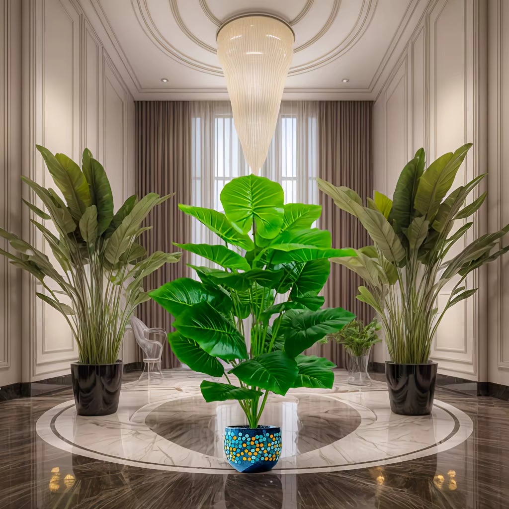 1 Pcs 60-105cm Lifelike Artifi - Monstera Adansonii ulasan dan harga