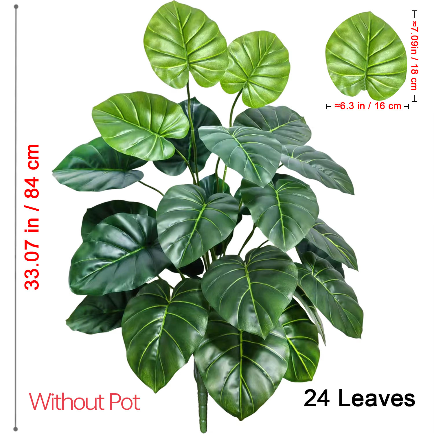 1 Pcs 60-105cm Lifelike Artifi - Monstera Adansonii ulasan dan harga