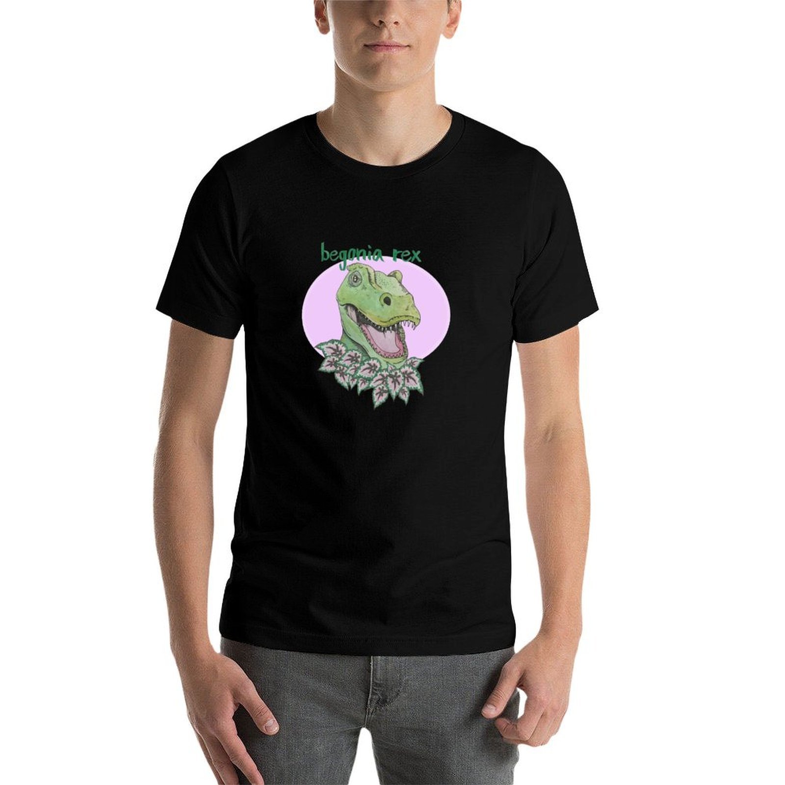 T rex begonia (pink) T-Shirt t - Begonia Rex ulasan dan harga