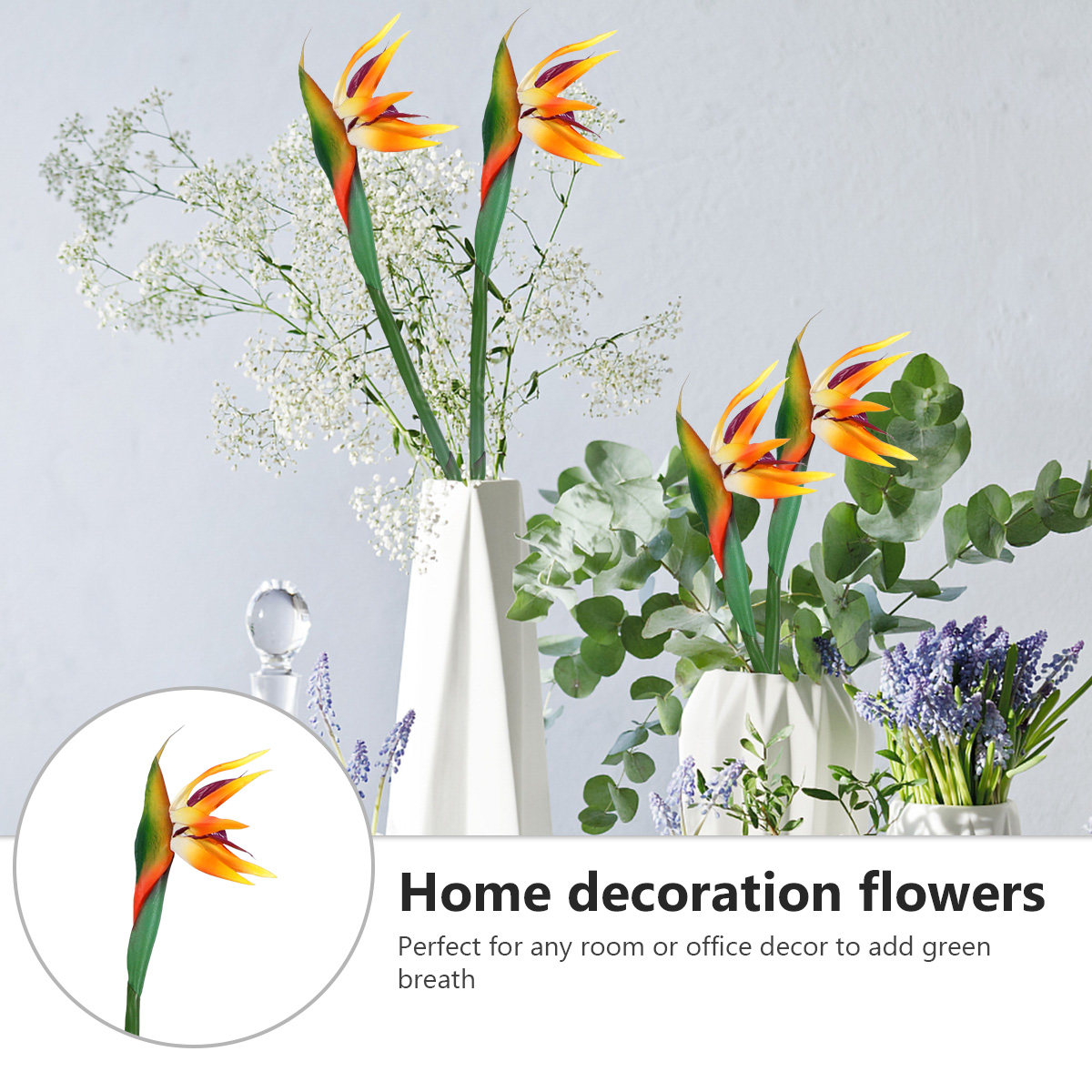Real Touch Faux Strelitzia Flo - Bird Paradise Strelitzia ulasan dan harga