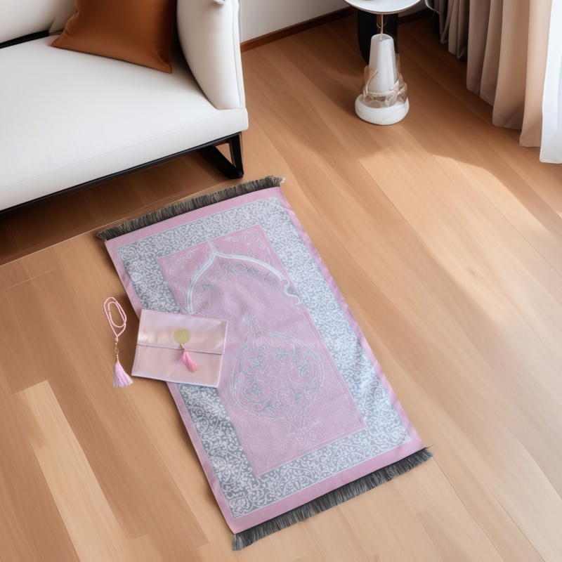 3pcs/set Muslim Prayer Mat Set - Maranta Prayer Plant ulasan dan harga